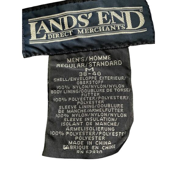 Vintage LL Bean Navy Polartec Gore-Tex Shell Sherpa Lined Coat Mens Med 38-40 - Picture 9 of 14